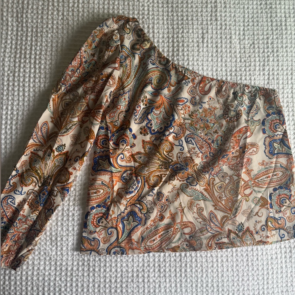 SHEIN Multicolor Paisley Print Fabric